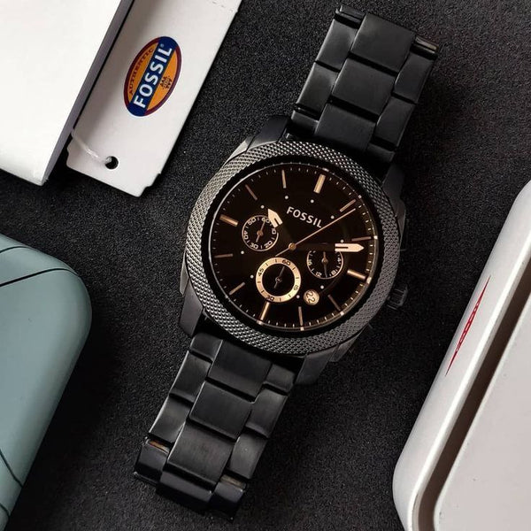 F Machine Chronograph Black Stainless Steel