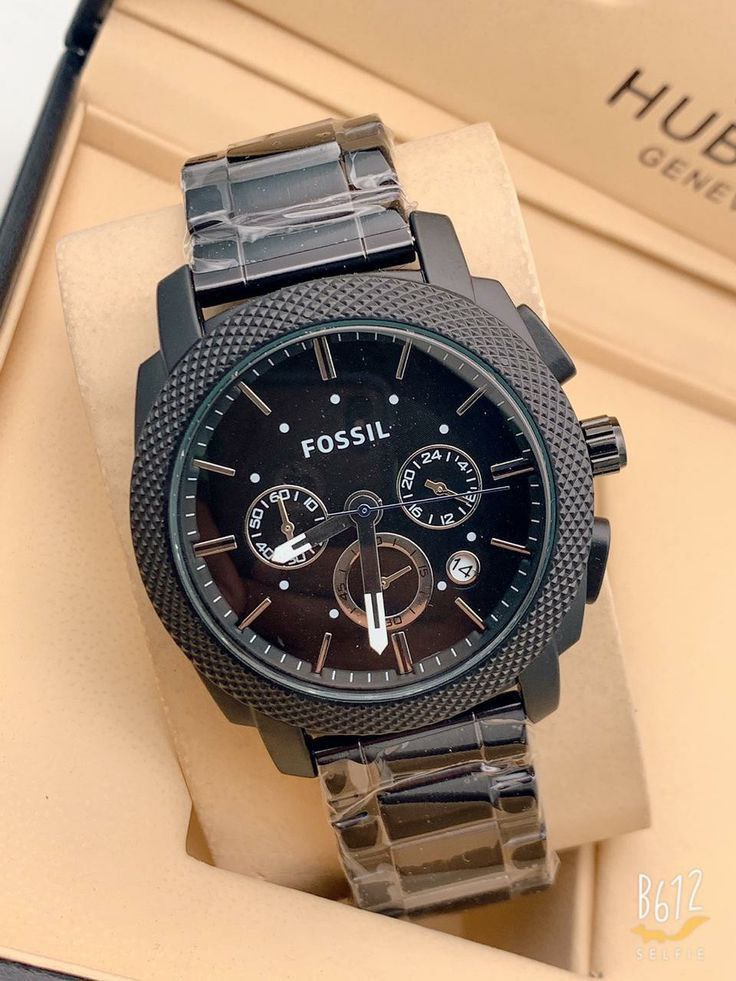 F Machine Chronograph Black Stainless Steel
