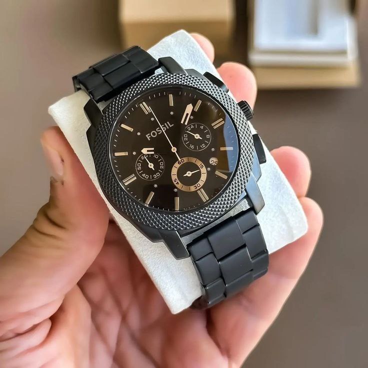 F Machine Chronograph Black Stainless Steel